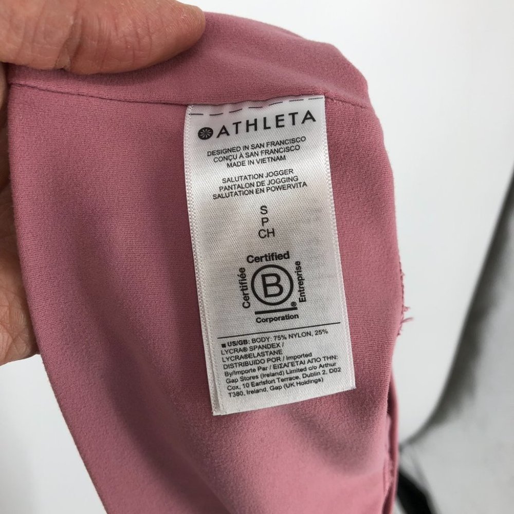 Athleta Women's Salutation Jogger in Light Pink size SP comfortable soft pockets - Picture 7 of 16